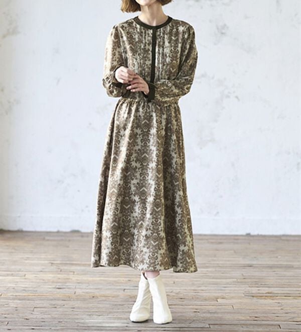 大人プリントロングワンピース - ベルーナ【公式】