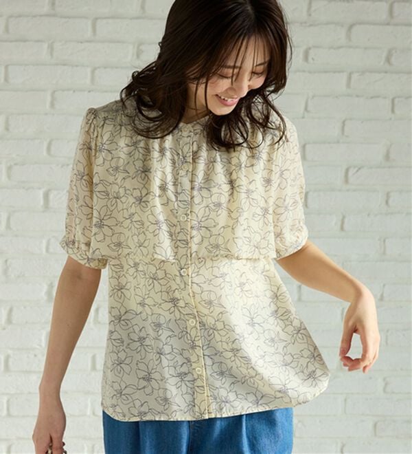 BELLUNA（ベルーナ）の「ケープ風デザインブラウス（ブラウス）」｜詳細画像