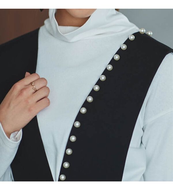 RANAN（ラナン）の「パールビジュー付ジャンパースカート（ジャンパースカート）」｜詳細画像