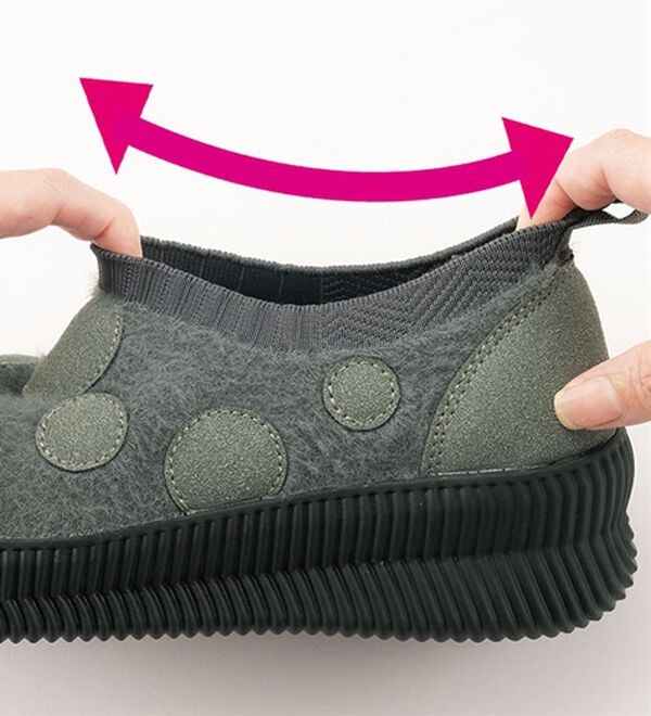 ルフラン（ルフラン）の「＜ゴムゴム＞厚底軽量ニットスニーカー（スニーカー）」｜詳細画像