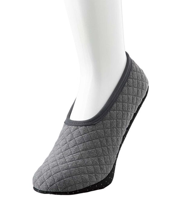 LAVIENNE（ラヴィエンヌ）の「【３足組】脱げにくくて便利なキルトソックス（靴下・ストッキング）」｜詳細画像