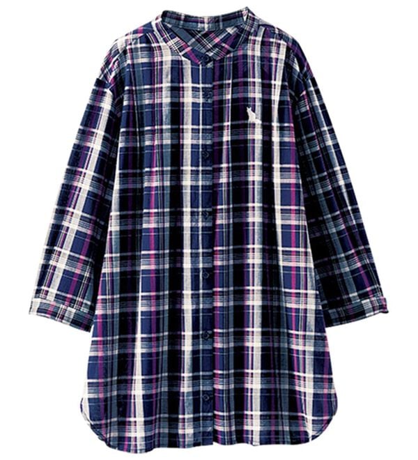 BELLUNA（ベルーナ）の「綿１００％刺しゅうデザインシャツ（シャツ）」｜詳細画像