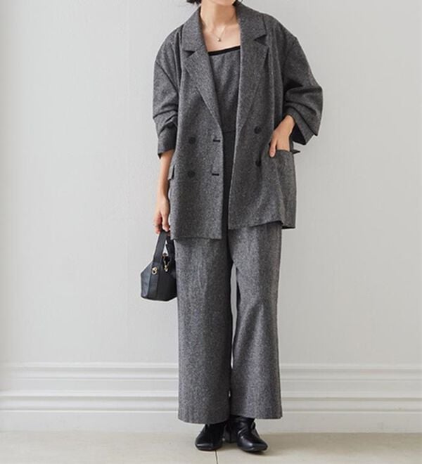 RANAN（ラナン）の「ダブルテーラードツイードジャケット（テーラードジャケット）」｜詳細画像