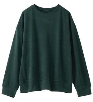 Viola e Viola（ヴィオラ エ ヴィオラ）の「柔らか表起毛シンプルトップス（カットソー）」｜グリーン