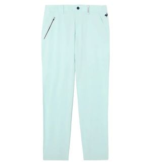 「＜ルコック＞ゴルフ　ミニトライアングル地柄テーパードパンツ（メンズフルレングスパンツ）」｜サックス