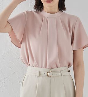 RANAN（ラナン）の「【新色追加】機能付タックデザインブラウス（ブラウス）」｜ピンク