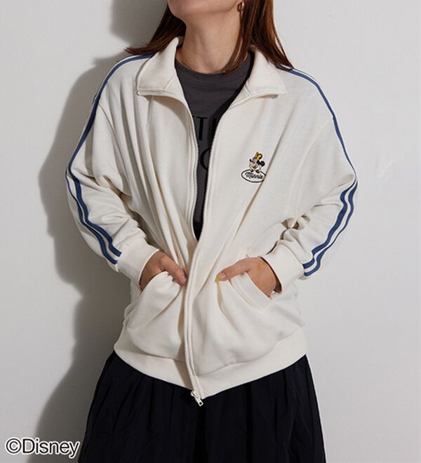 BELLUNA（ベルーナ）の「＜Ｄｉｓｎｅｙ＞【ミッキー＆ミニー】裏毛トラックジャケット（ブルゾン）」｜詳細画像