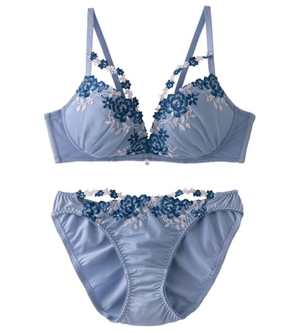 YU'NOW（ユナウ）の「ぷるるん谷間のノンワイヤーブラ＆ショーツ（ブラジャー＆ショーツセット）」｜詳細画像