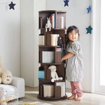 iellio（イエリオ）の「回転コミック収納ラック＜本棚・収納棚＞（リビング収納）」