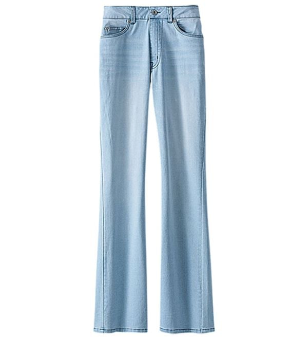 BELLUNA（ベルーナ）の「ヒンヤリ冷感！ライトオンスジーンズ（フルレングスパンツ）」｜詳細画像