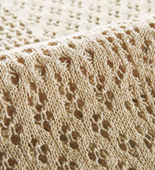 BELLUNA（ベルーナ）の「綿麻混素材パッチワーク柄ニット（ニット・セーター）」｜詳細画像