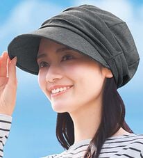 「まるで木陰の涼感ＵＶキャスケット（帽子）」