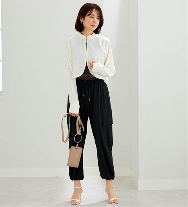 BELLUNA（ベルーナ）の「ヒンヤリ爽快！スタンド衿ボレロ（その他カーディガン）」｜詳細画像