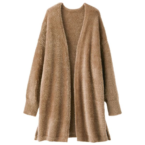 BELLUNA（ベルーナ）の「パチパチしない！静電気防止ふんわりシャギーニットカーディガン（ニットカーディガン）」｜詳細画像