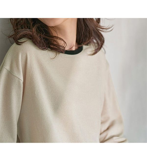 RANAN（ラナン）の「配色使いニットソープルオーバー（カットソー）」｜詳細画像