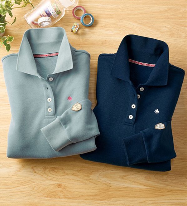 2枚組】【POLO BCS】裏起毛かのこポロチュニック - ベルーナ