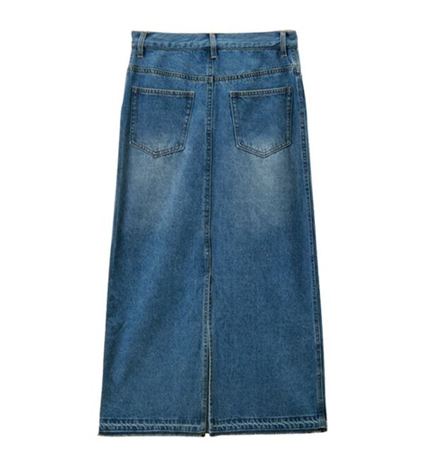 GeeRA（ジーラ）の「バックスリットデニムロングスカート（ロングスカート）」｜詳細画像