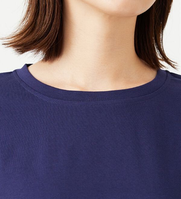 BELLUNA（ベルーナ）の「ヒンヤリ冷感！切替デザインプルオーバー（カットソー）」｜詳細画像