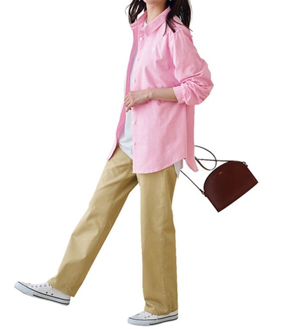 BELLUNA（ベルーナ）の「【ＰＯＬＯ　ＢＣＳ】オックス素材刺しゅうシャツ（シャツ）」｜詳細画像