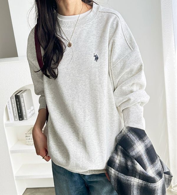 GeeRA（ジーラ）の「【U.S. POLO ASSN.】表ピーチ裏起毛スウェット（トレーナー・スウェット）」｜詳細画像