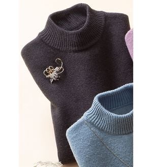 ルフラン（ルフラン）の「選べる！洗えるぬくもりウール１００％セーター（ニット・セーター）」｜チャコール