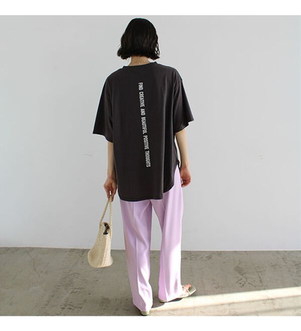 GeeRA（ジーラ）の「プリントチュニックＴシャツ（カットソー）」｜詳細画像