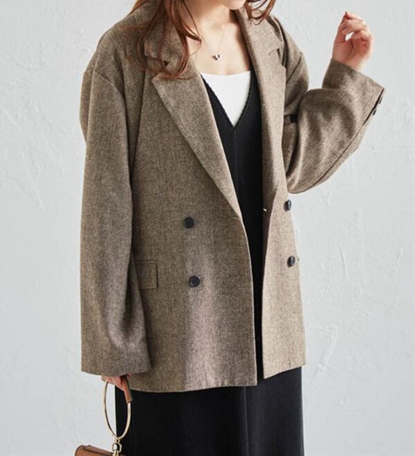 RANAN（ラナン）の「ダブルテーラードツイードジャケット（テーラードジャケット）」｜詳細画像