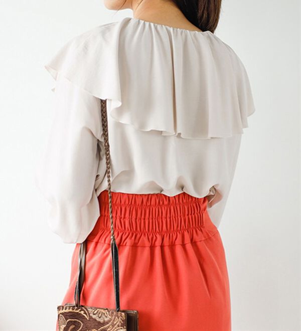 GeeRA（ジーラ）の「フリルカラーブラウス（ブラウス）」｜詳細画像
