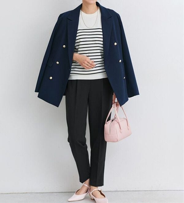 Pierrot（ピエロ）の「【選べる丈】高見えすっきりテーパードパンツ（フルレングスパンツ）」｜詳細画像