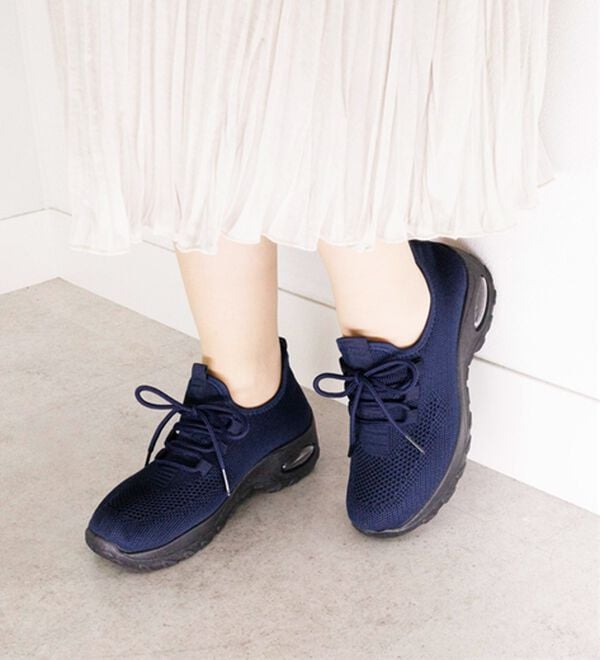 BELLUNA（ベルーナ）の「軽量ニットエアソールデザインスニーカー（スニーカー）」｜詳細画像