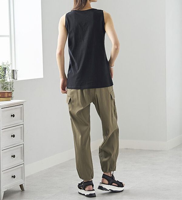 BELLUNA（ベルーナ）の「ヒンヤリ綿１００％大人顔タンクトップ（タンクトップ・キャミソール）」｜詳細画像