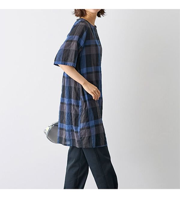 BELLUNA（ベルーナ）の「シャーリング素材ゆったりチュニック（チュニック）」｜詳細画像