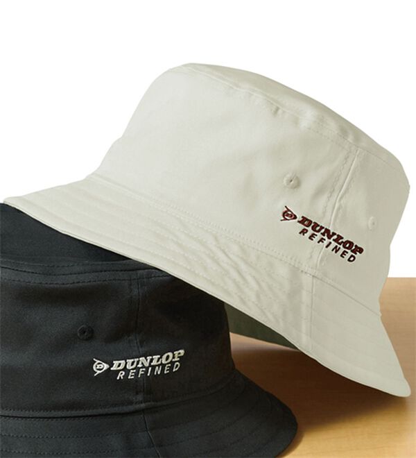 「＜ダンロップ・リファインド＞洗濯機で洗えるＵＶキャップ＆ハット（メンズ帽子）」｜サハリベージュ