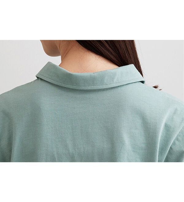 BELLUNA（ベルーナ）の「【ヒンヤリ機能付き＆綿１００％】サマ見えポロチュニック（チュニック）」｜詳細画像