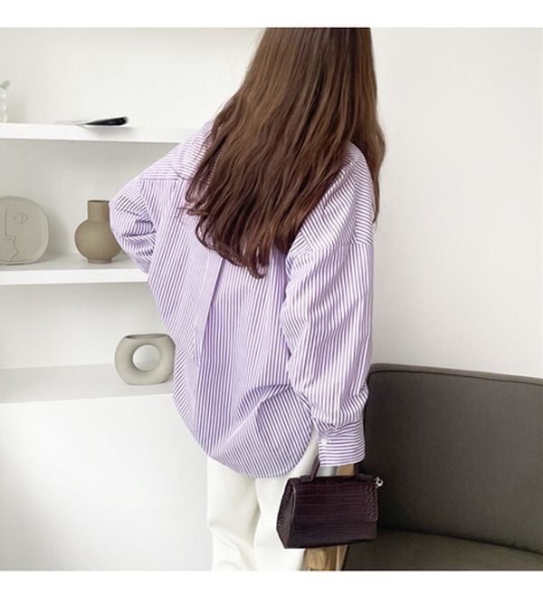 GeeRA（ジーラ）の「アソート柄オーバーサイズシャツ（シャツ）」｜詳細画像