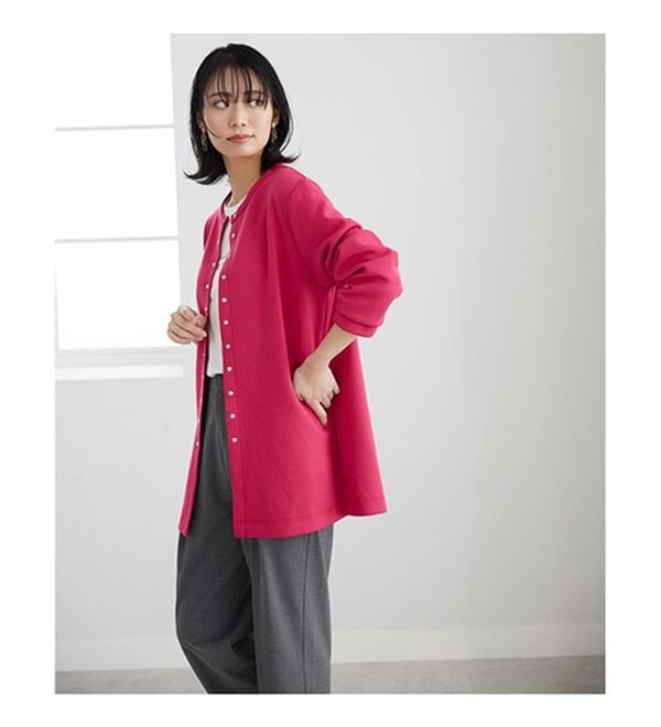 BELLUNA（ベルーナ）の「時短コーデ！ダンボール素材ロングカーデアンサンブル（アンサンブル）」｜詳細画像