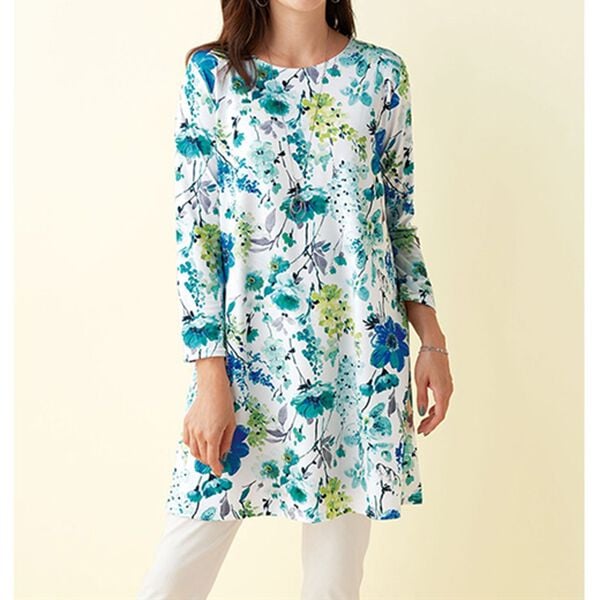 BELLUNA（ベルーナ）の「＜トランスファーテックス＞フラワープリントアンサンブル（アンサンブル）」｜詳細画像