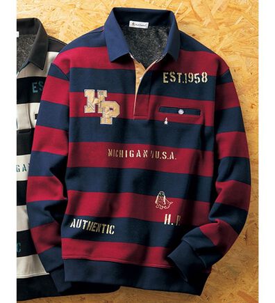 「＜ハッシュパピー＞まるで毛布のような裏シャギートレーナー（メンズトレーナー）」