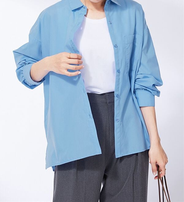 BELLUNA（ベルーナ）の「ベーシックデザインオーバーサイズシャツ（シャツ）」｜詳細画像