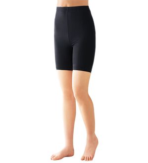 「接触冷感ひんやりスパッツ（スパッツ・レギンス）」｜ブラック 3分丈