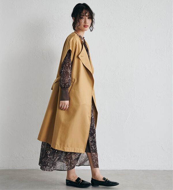RANAN（ラナン）の「【2点セット】マルチウェイレイヤードコート（ロングコート）」｜詳細画像