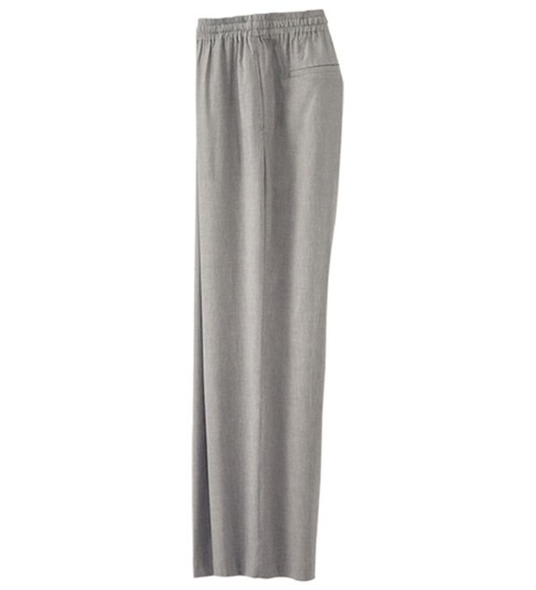 BELLUNA（ベルーナ）の「麻混イージーパンツ（その他パンツ）」｜杢グレー