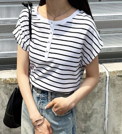 GeeRA（ジーラ）の「綿１００％前後２ＷＡＹシルケットフレンチスリーブカットソー（Tシャツ）」