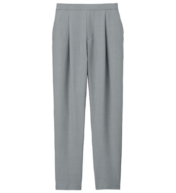 RANAN（ラナン）の「【ひんやり・ＵＶ】機能付麻調美脚タックテーパードパンツ（フルレングスパンツ）」｜詳細画像