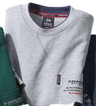 「＜ダンロップ・リファインド＞ゆったり７分袖ライトトレーナー（メンズトレーナー）」