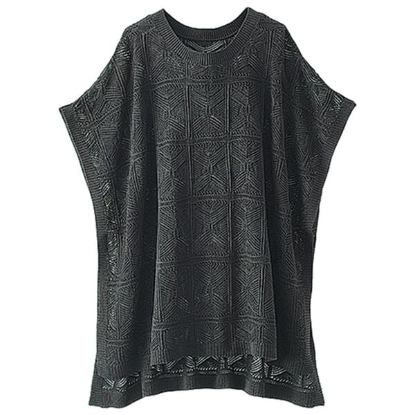 BELLUNA（ベルーナ）の「パッチワーク調透かし編みチュニックベスト（ベスト）」｜詳細画像