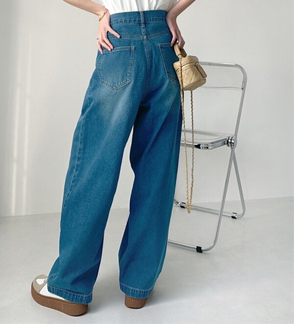 GeeRA（ジーラ）の「２タックワイドデニムパンツ（フルレングスパンツ）」｜詳細画像