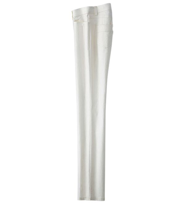 BELLUNA（ベルーナ）の「冷感ストレッチ美脚シルエットパンツ（フルレングスパンツ）」｜オフ白