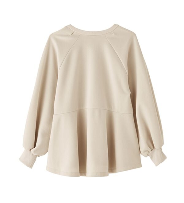 RANAN（ラナン）の「ボリュームスリーブペプラムスウェット（カットソー）」｜詳細画像