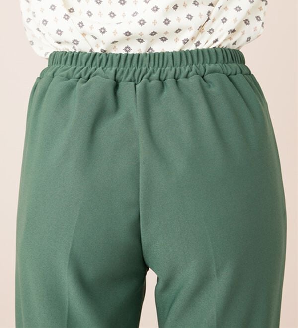 BELLUNA（ベルーナ）の「裏起毛ジョーゼット素材テーパードパンツ（テーパードパンツ）」｜詳細画像